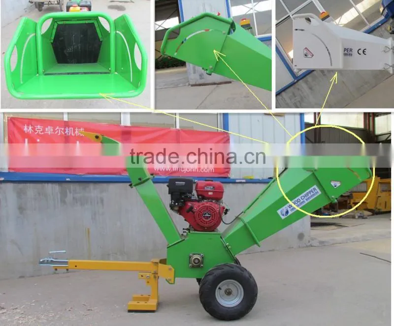 Petrol wood chipper shredder