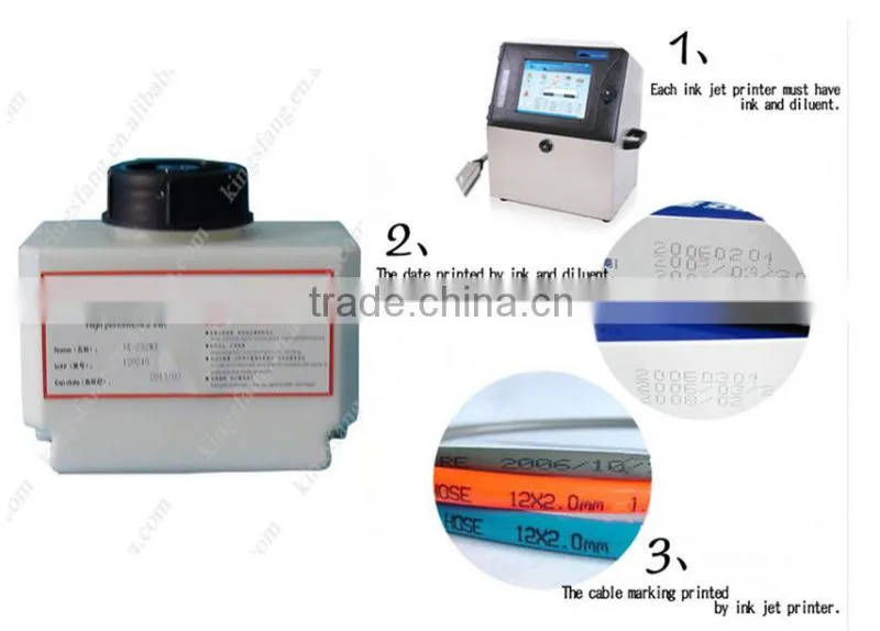 Factory supply continuous ink jet printer