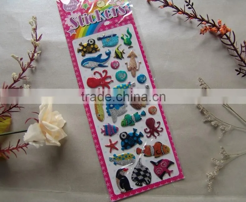 removable promotional gift 3d foam sticker,Non-toxic 3d foam sticker