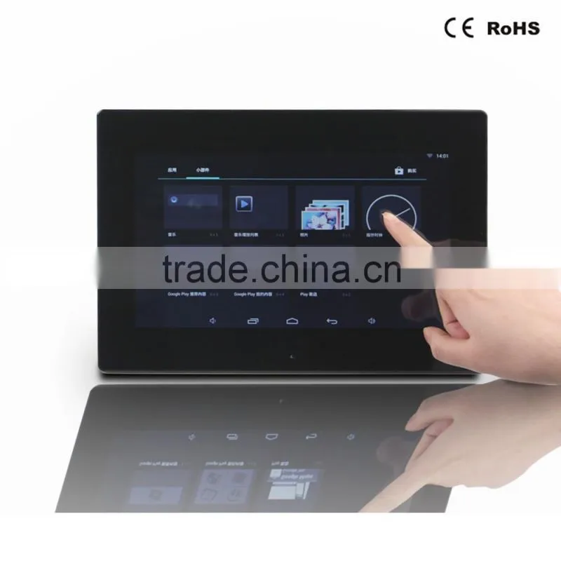 10.1" LED HD screen advertising display for Android 4.4 support wifi/3G/SD card tablet touch panel
