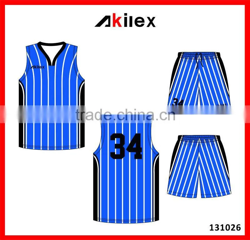 Sublimated basketball jersey uniform design