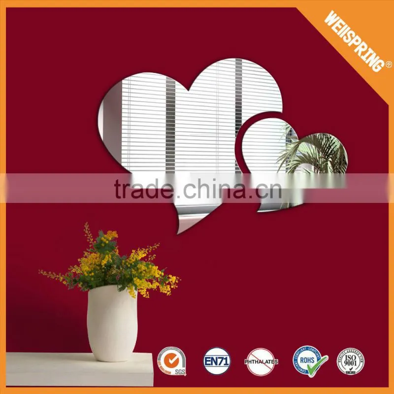 Famous reflective mirror decoration wall sticker for kitchen