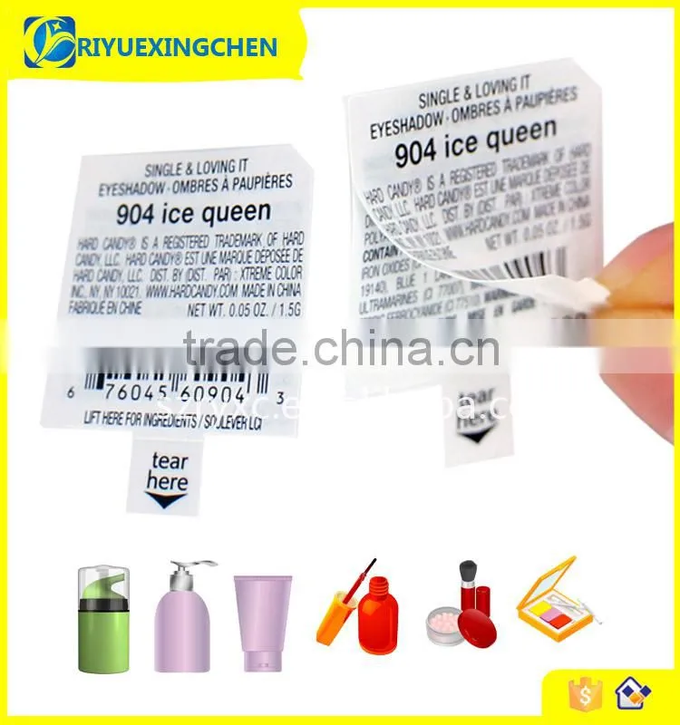 Custom adhesive double layer label sticker