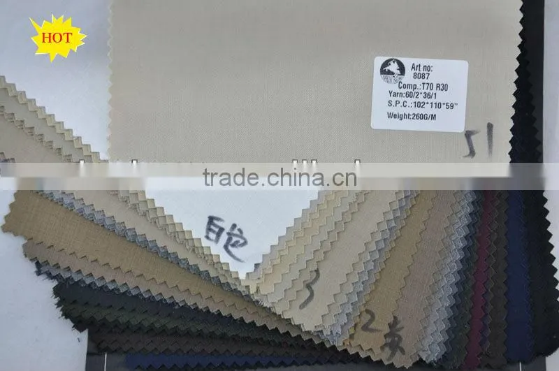 wholesale fine quality t/r men's suiting fabric in stock