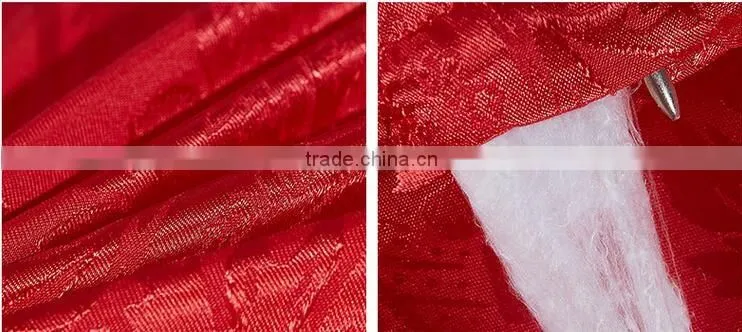 100% silk quilt with red color jacquard flower