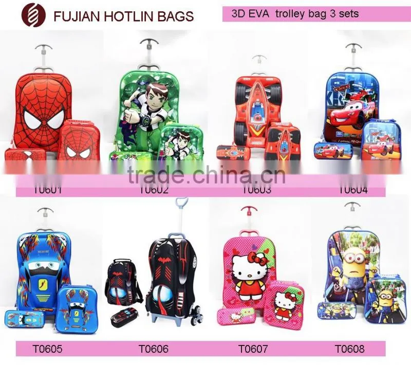 3d school cartoon bag for teenager