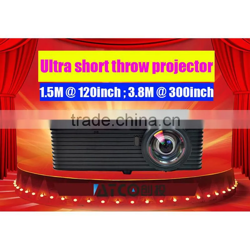 Factory sale! 3500 lumen 240W UHP lamp DLP 3D Short throw Projector 3d home theater projector