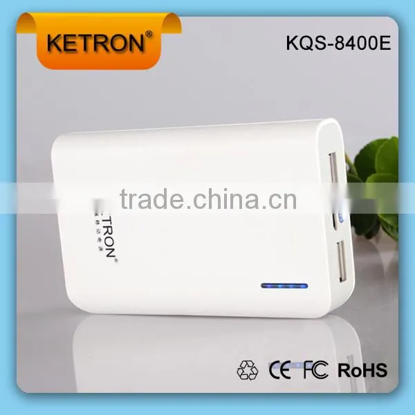 Backup Battery 8400mah dual usb mobile charger power bank phone