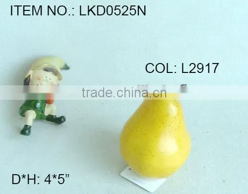 Real color artificial foam pear fruits in assorted size and shapes for display decoration