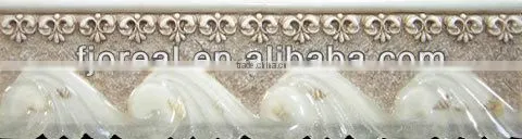 Cheap resin newest design border tile
