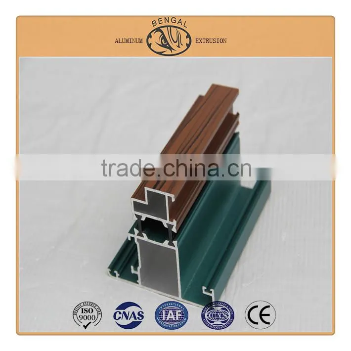 Two Tracks Aluminum Heat Insulation Sliding Window Profiles