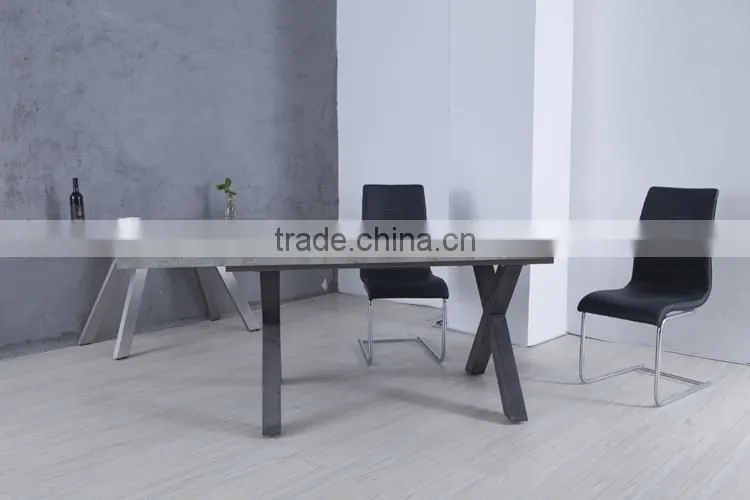 2016 Popular Marble Fiber Dining Table Set