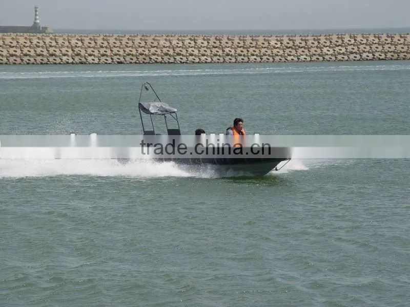 frp rigid hull inflatable boat with high speed