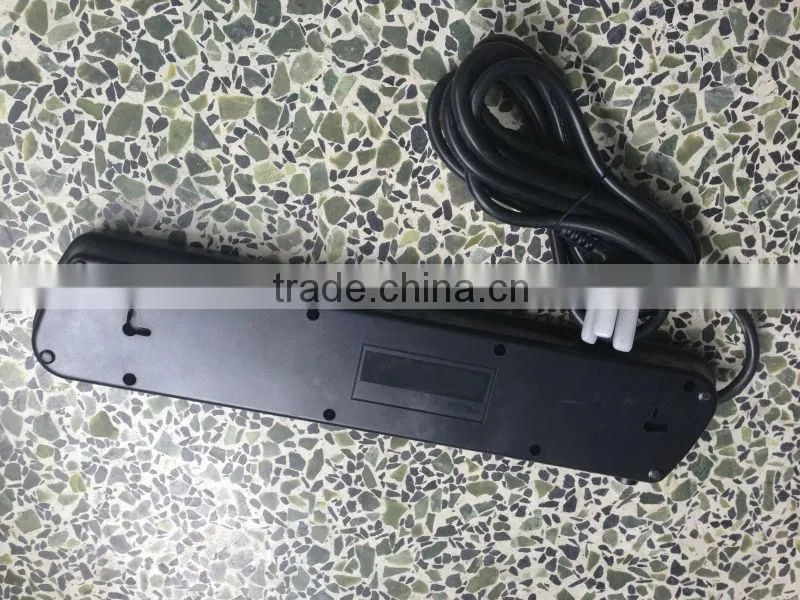 High Quality 5-Way outlet power strip Spike Protector Power Extension Block Strip 3m Cable