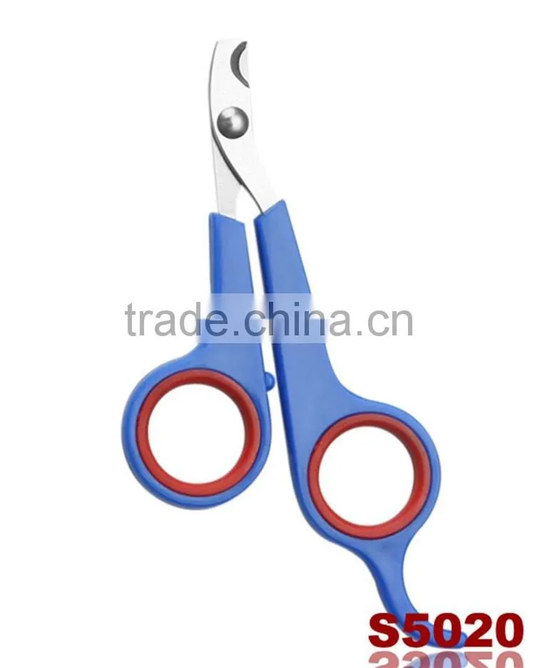 Stainless Steel Pet Cat Dog Nail Scissors With Unique PP Handle Design