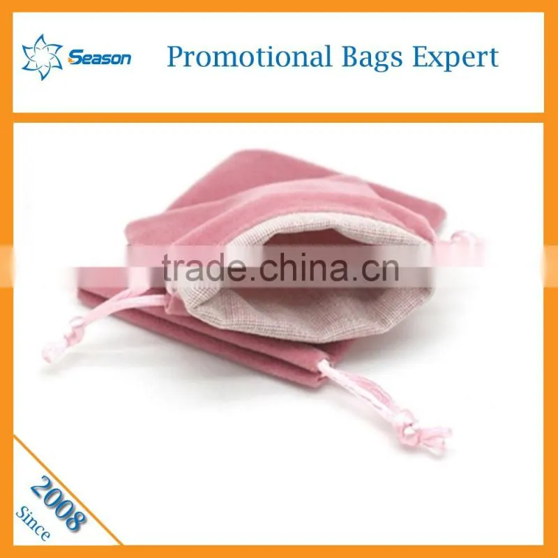 Velvet pouch bag velvet drawstring bags lint drawstring bag