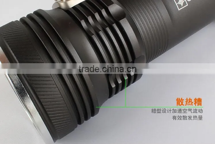 3200 rechargeble 2*18650 Batteries 3W 150lumens XPE led Working Flashlight