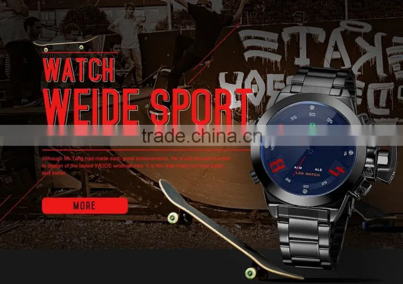 2015 Large display quartz watch hot product weide men watch WH-1008B-2