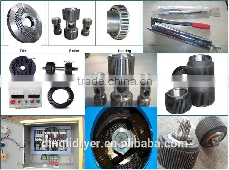 Dry biomass fuel disc pelletizer ring die granule machine