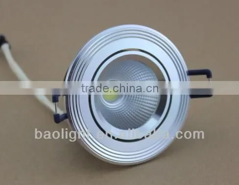 super bright round mini cob 5w aluminum led lamp for shopping malls