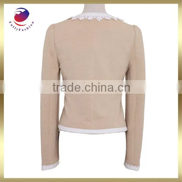 Professional women long sleeve hooded sweater coat