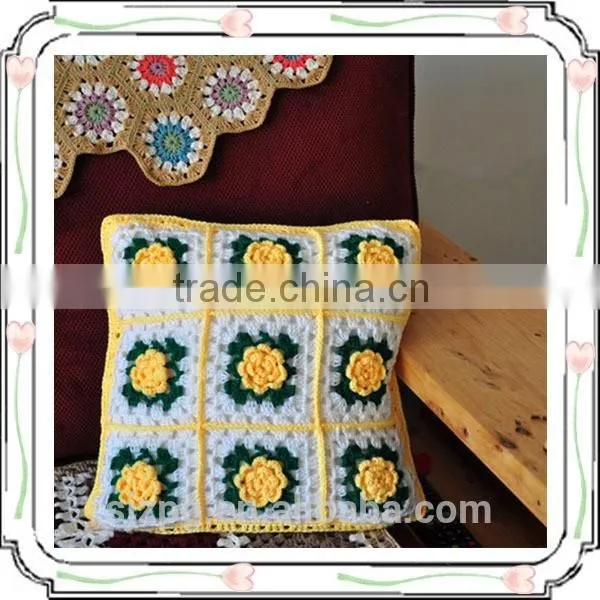 crochet bedding set chair seat cushion cover decorative cushion pillow
