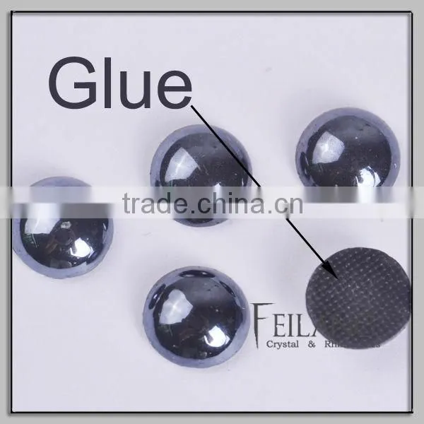 Feilang new arrival flatback ceramic hot fix rhinestone pattern
