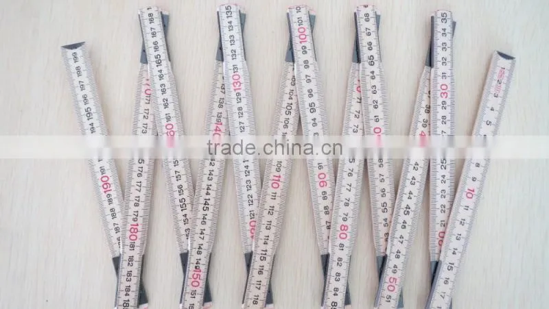 2 metre folding ruler promotional wooden folded ruler