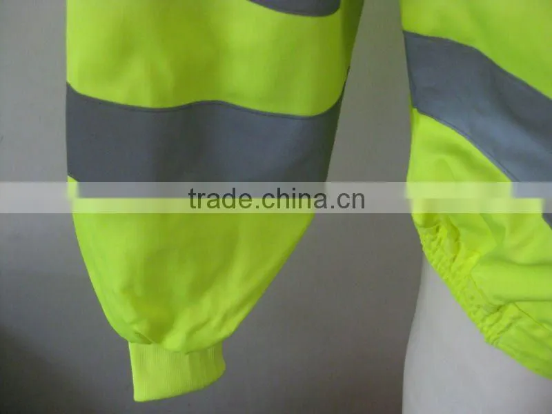 fluorescent yellow reflective safety jacket