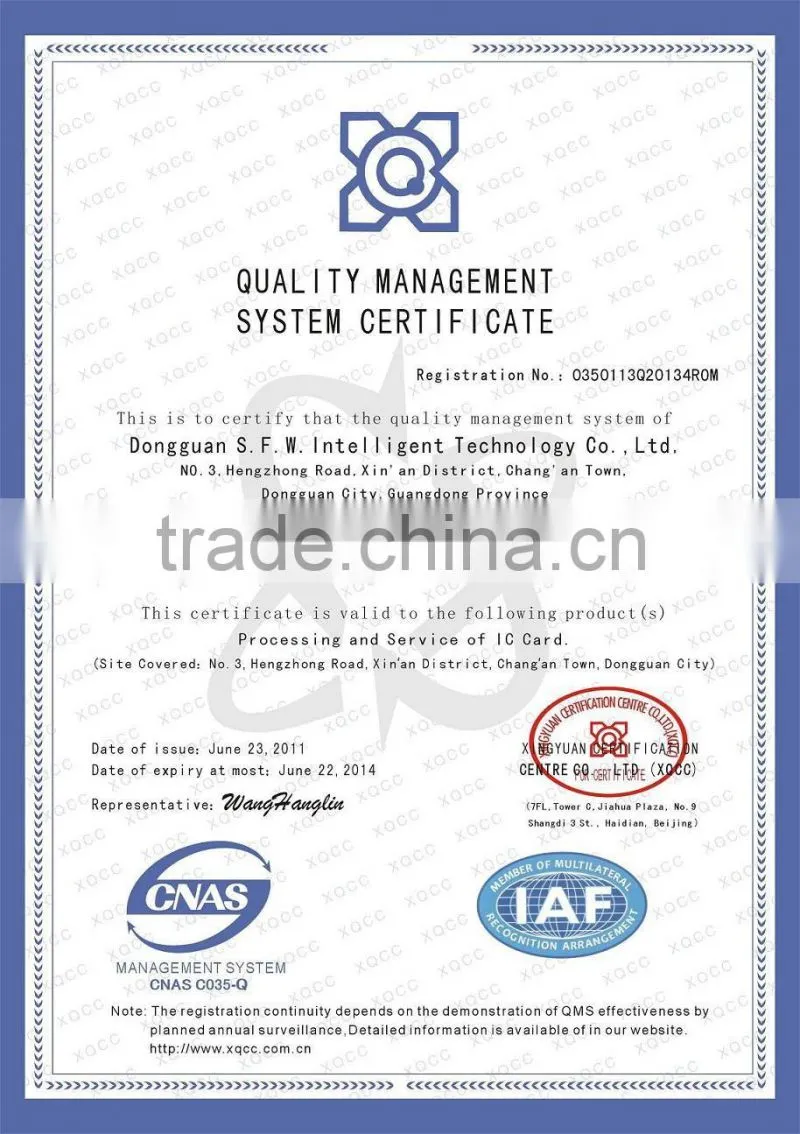Bank card size blank smart card printing for inkjet printer