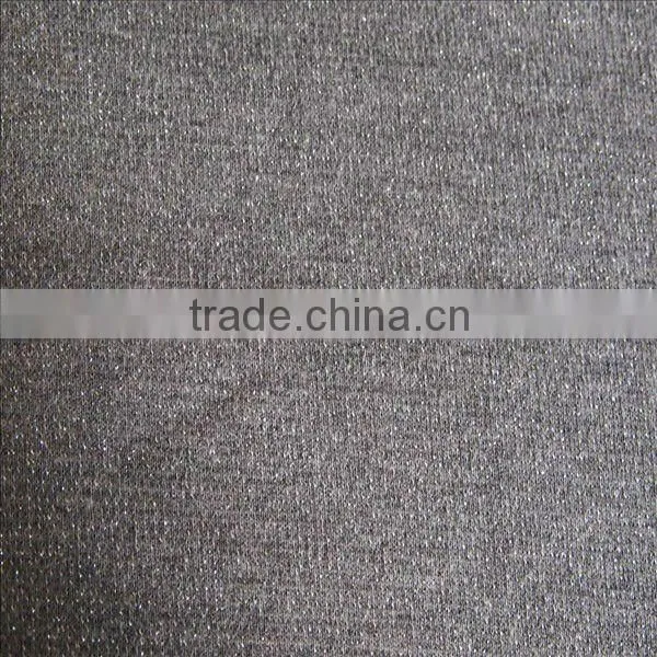 T/C Lurex Rib Knitted Textile Fabric