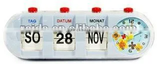 Flip calendar clock for gift RD9850