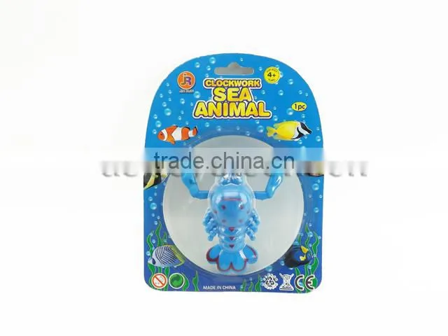 Children wind up plastic toy lobster