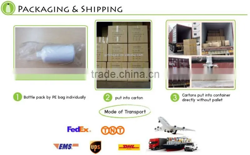 300ml white face film cream jar with different colors
