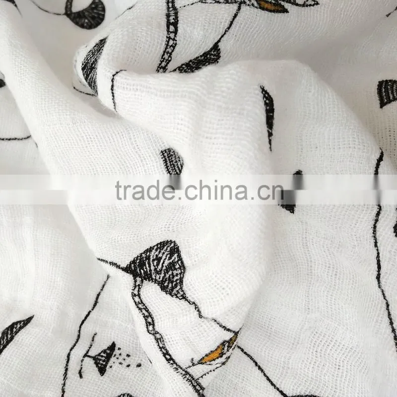 100 cotton muslin fabric