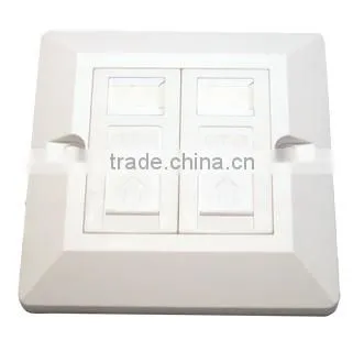 1 ports network rj45 single wall face plate with shutter
