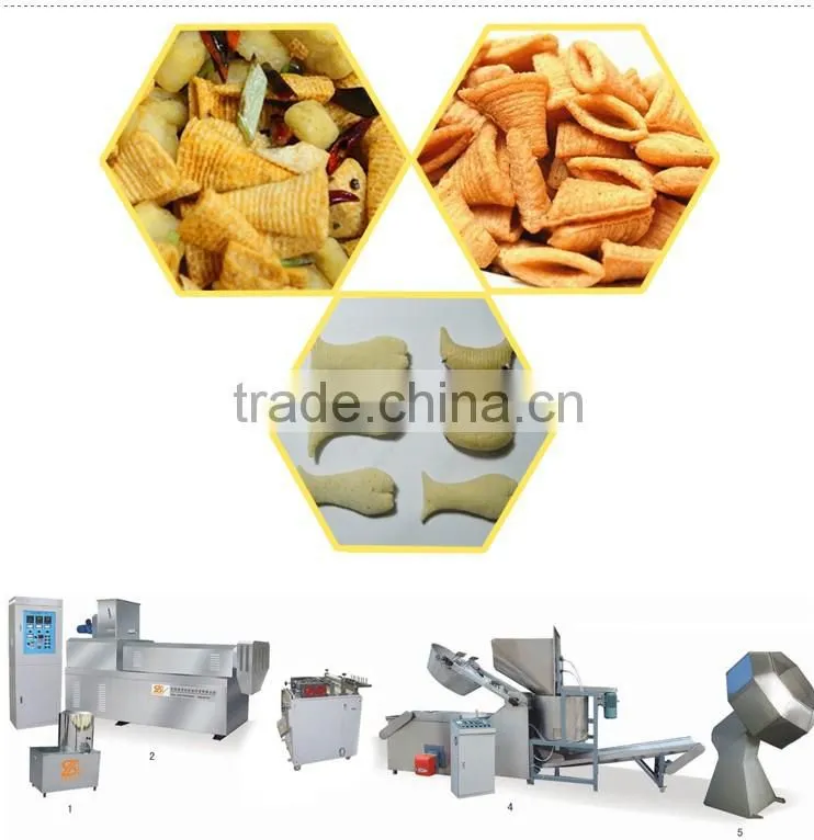 Automatic ChinaFresh Potato bugles chip spopcorn rocution Line