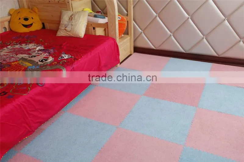 warm and easy to clean fabric flooring foam mat