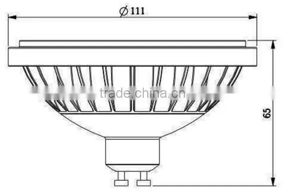 DC/AC 12v high quality Epistar 12W ar111 cob led lamp