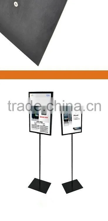 Custom indoor metal sign board post stand