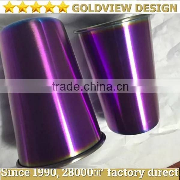 attractive design practical round metal soft drink cup, soft drink tin cup