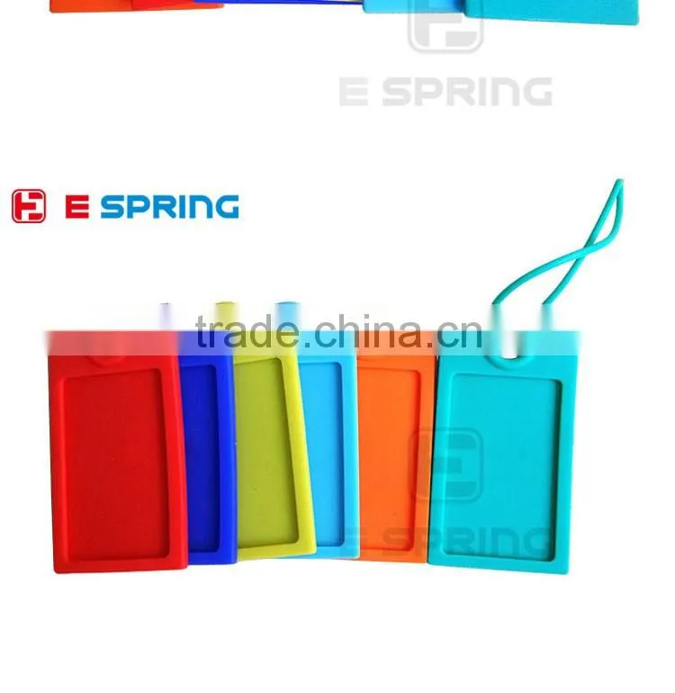 Customized Logo HOT Suitcase Silicone Luggage Tags ID Address Holder Silicone Identifier Label