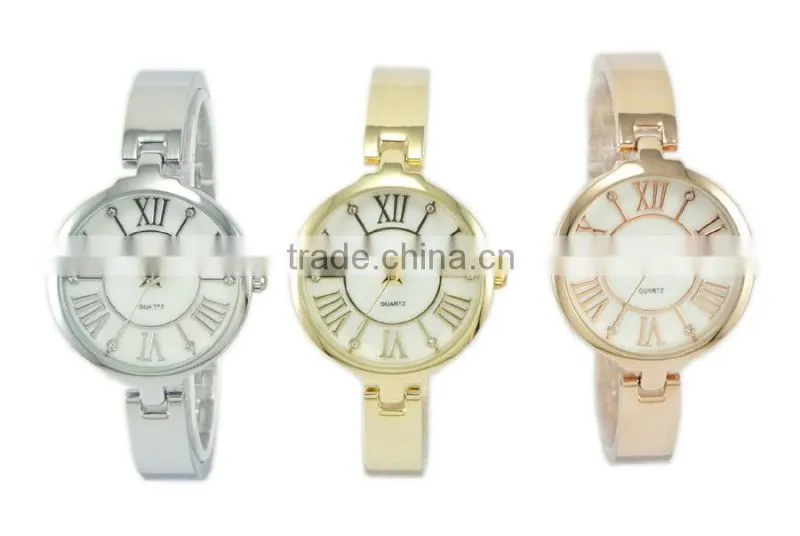 New roman design mother of pearl dial ladies fancy watches