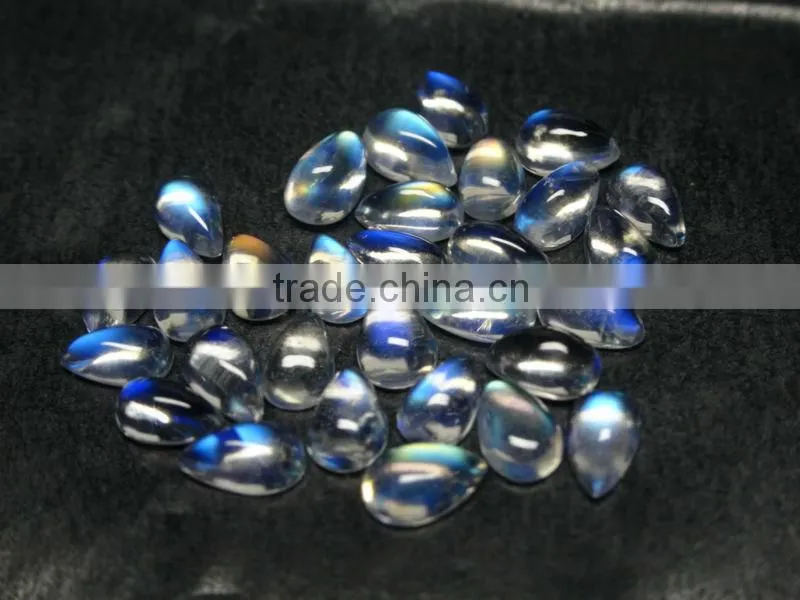 Natural Rainbow moonstone, rainbow moonstone wholesale gemstone cabochon oval,Eye clean rainbow moonstone, +++AAA quality