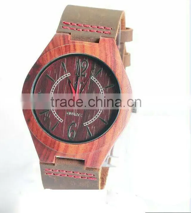 hot wood watch style made of nature wood and Japan movement hot selling