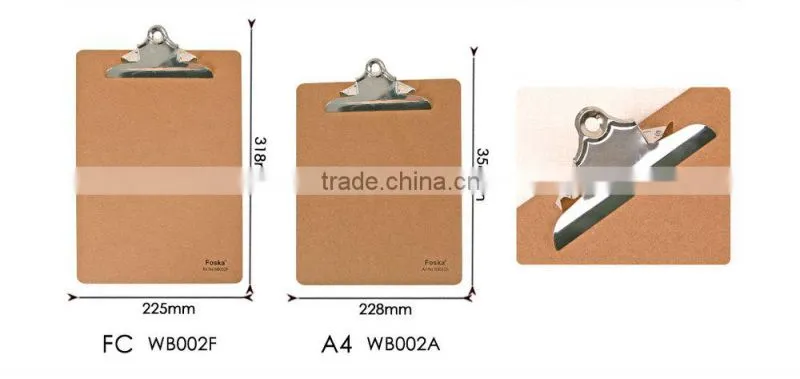 MDF A4/FC Clip Board/Stationery Writing Board