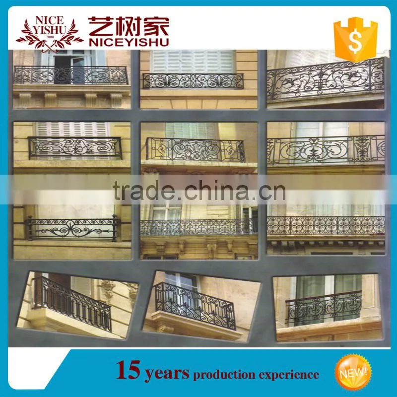 modern design metal balcony guard railing/cast iron balcony railing/modern iron railing designs
