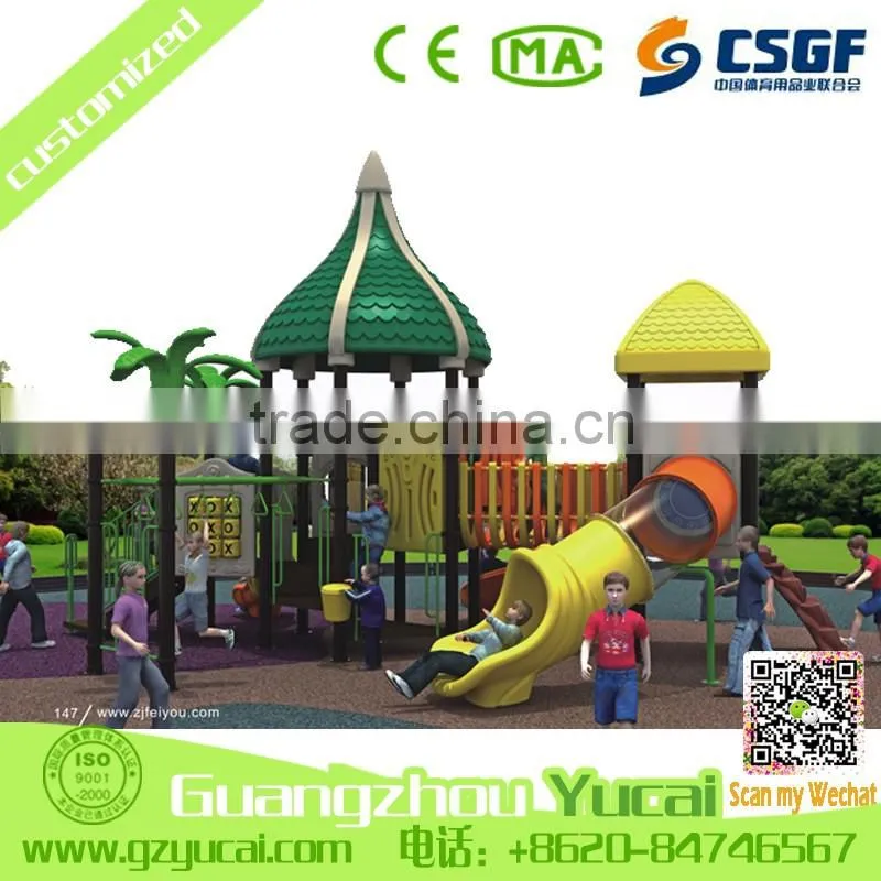 multi function children slides playground outdoor gym equipment