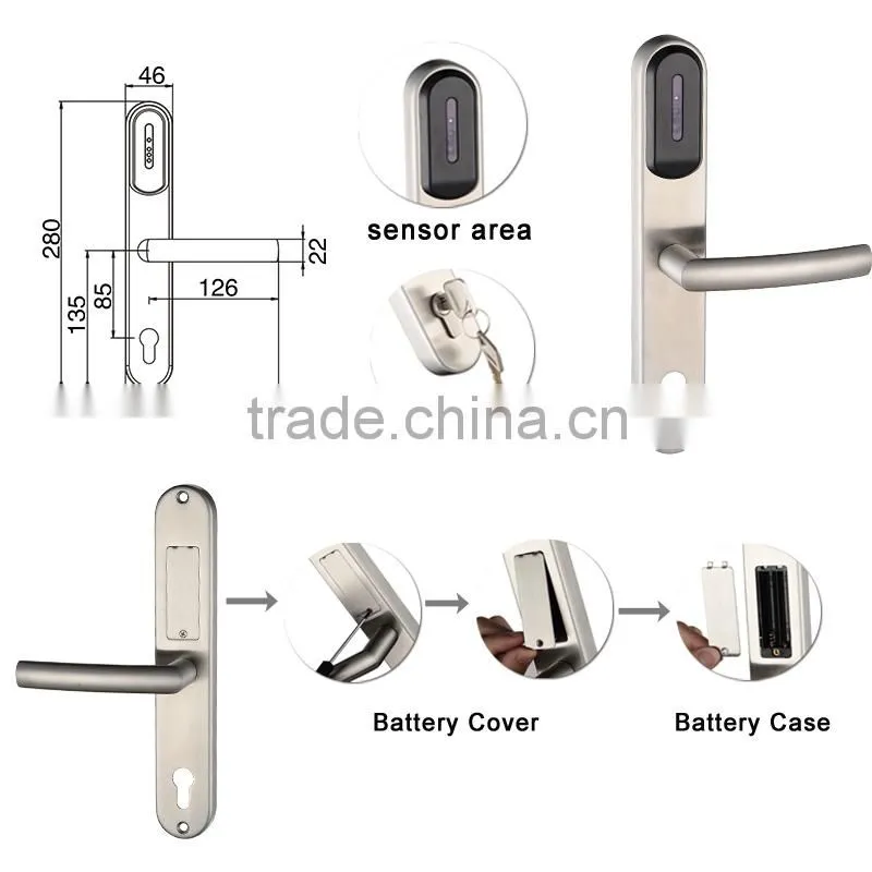 hotel keyless door lock,keyless card door lock