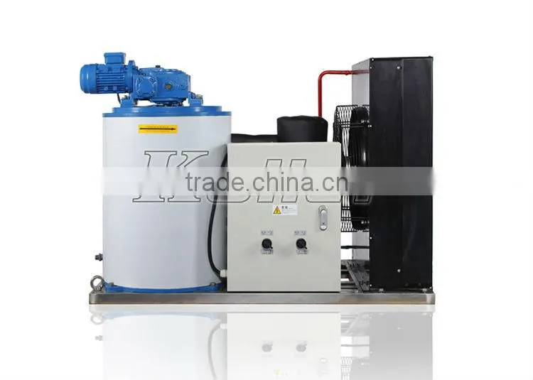 2016 Koller New design 1ton/day Flake Dry Ice Machine with Ice Bin for Fishing Equipment KP10